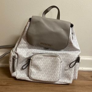 Grey Michael Kors Backpack
